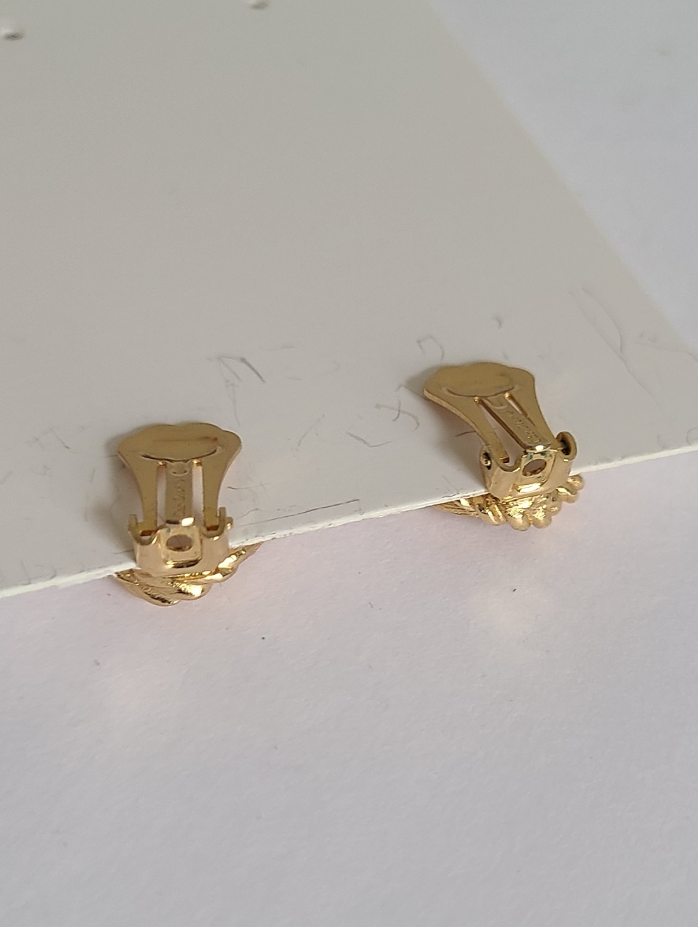 Vintage Christian Dior Luxury Gold Double Circle Rope Knot Chunky Stud Earrings - Picture 12 of 16